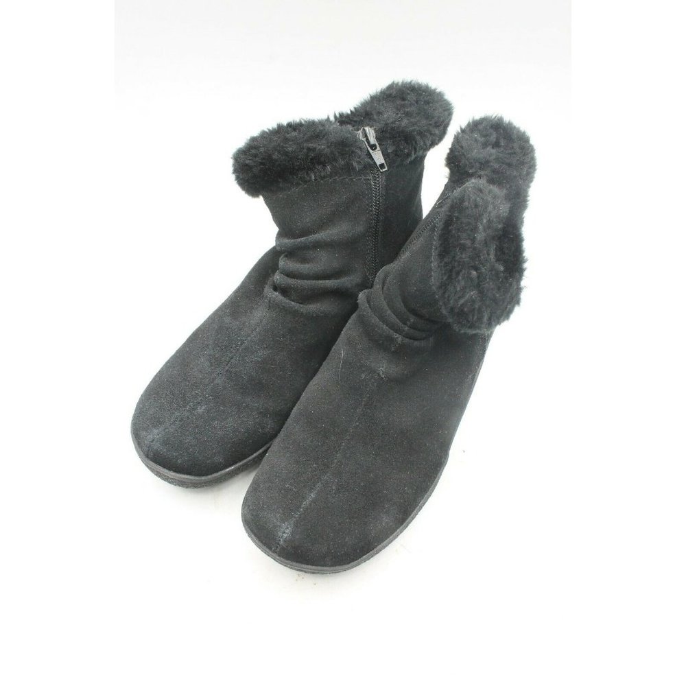Bare Traps Laurel Women's Black Leather Boots Size 8 1/2M